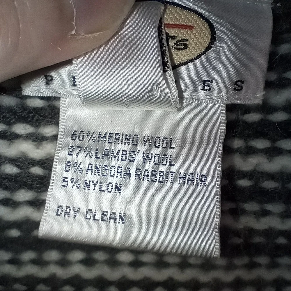 Talbots Merino Wool‎ Lambs Wool Angora Rabbit Hair Sweater Cape Womens Petite XL